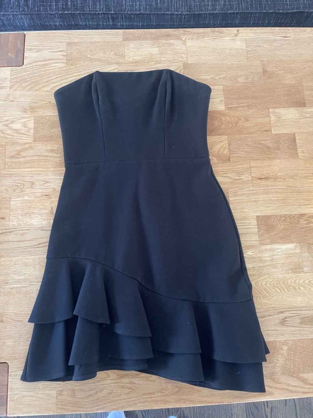 Amanda Uprichard Strapless LBD Mini Dress, Black, Size Medium (4-6), Like New